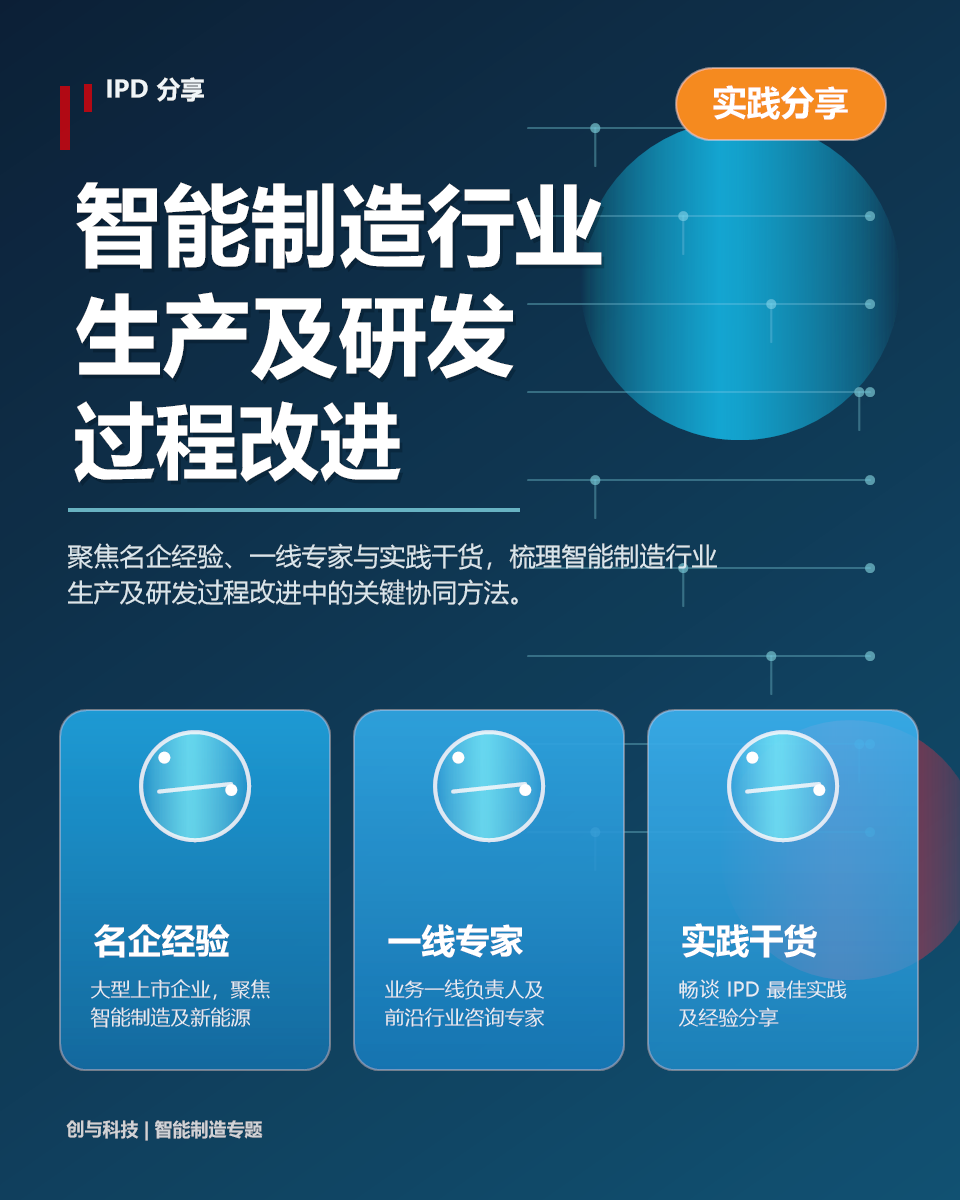 智能制造行业生产及研发过程改进的实践分享列表配图